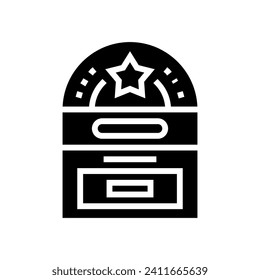 star rating energy conservation glyph icon vector. star rating energy conservation sign. isolated symbol illustration
