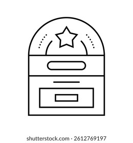 star rating energy conservation line icon vector. star rating energy conservation sign. isolated contour symbol black illustration