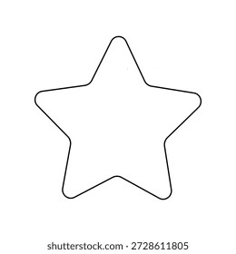 Vector de icono plano de calificación de estrellas