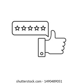 Star rating icon design template. vector illustration