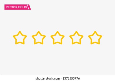 Star Rating Icon Design, Vector EPS10