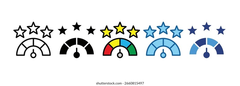 Elemento De Icono De Clasificación De Estrellas Para Diseño