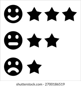 Sternbewertungssymbol-Element für Design