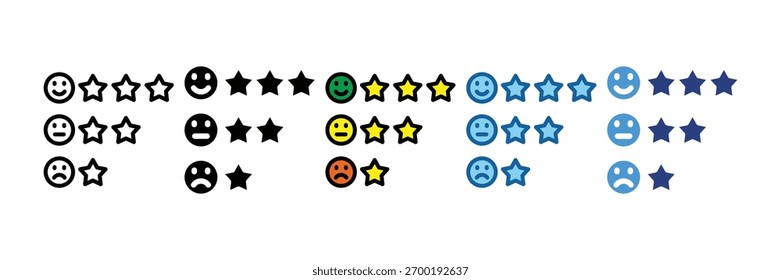 Elemento De Icono De Clasificación De Estrellas Para Diseño