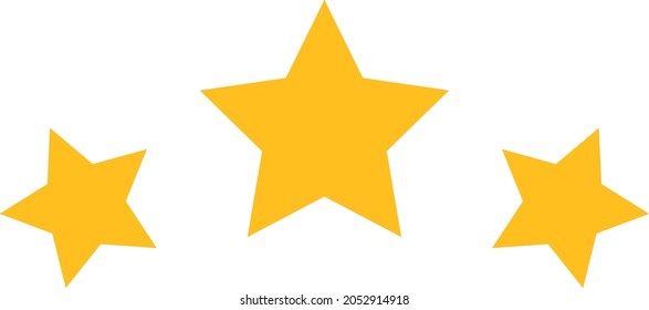 Star rating icon with flat style. Isolated vector star rating icon image, simple style.