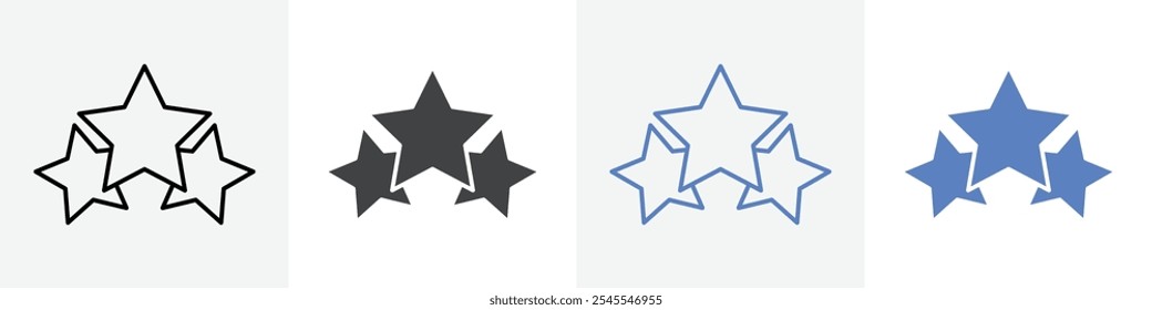 star rating icon Group symbol or sign vector