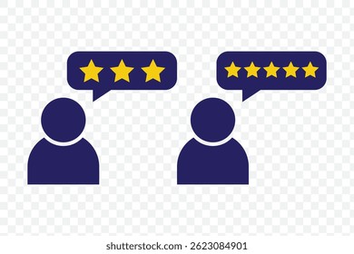 A star rating icon representing user reviews, quality score, and feedback. Ideal for apps, websites, products, and services showcasing rankings, testimonials, and customer satisfaction. EPS 10