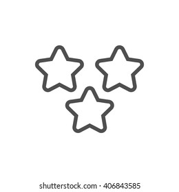 Star, rating icon suitable for info graphics, websites and print media and  interfaces. Line vector icon.