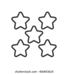 Star, rating icon suitable for info graphics, websites and print media and  interfaces. Line vector icon.
