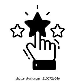 star rating icon, Survey and Feedback, modern vector illustration 