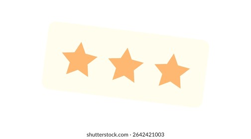Star rating icon symbolizes quality feedback and achievement. An award icon highlights success and customer satisfaction. Graphic design element, modern style, perfect for promotional branding.