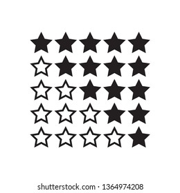 star rating icon vector