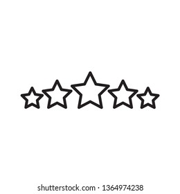 star rating icon vector