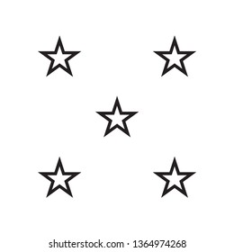 star rating icon vector