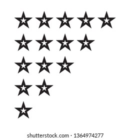 star rating icon vector