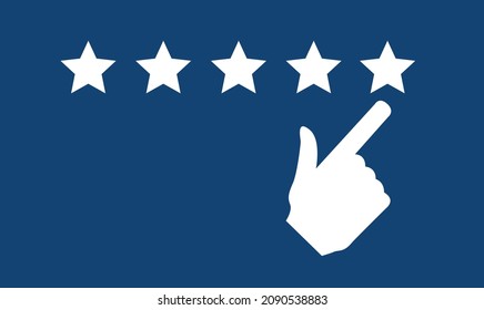 Icono de clasificación de estrella, ilustración vectorial eps10. Insignia aislada para sitio web o aplicación, stock