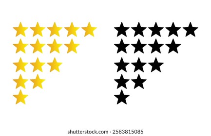 Star Rating Icon Vector Logo Template