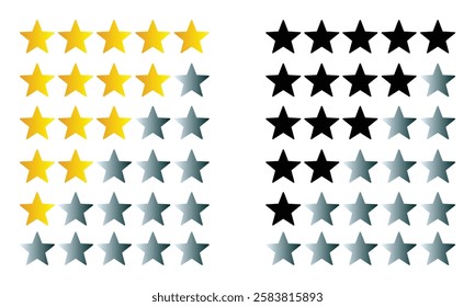 Star Rating Icon Vector Logo Template illustration