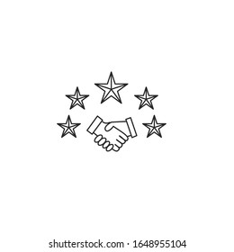 calificación de estrella Signo vectorial de icono aislado para diseño gráfico y web. color de plantilla de símbolo de clasificación por estrellas editable en fondo blanco.