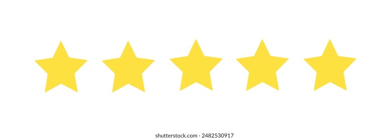 Star rating icon with yellow colour