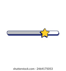 Star Rating Label Vector Template Design Illustration