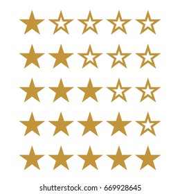 Star Rating Logo Template Illustration Design. Vector EPS 10.