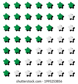 Star rating. Quality level, customer satisfaction, survey, poll star concept icon