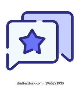 comentario de revisión de calificación de estrella un solo icono aislado con estilo de línea de guiones o de líneas discontinuas