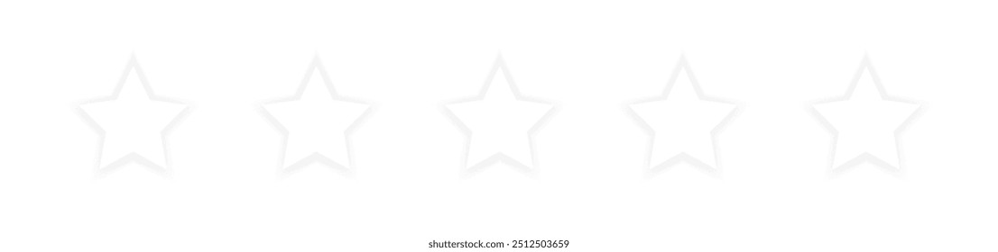 Ícones do conjunto de classificação de estrelas. Estilo plano. Ícones de vetor.