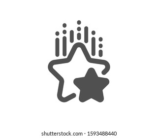 Star rating sign. Ranking stars icon. Best rank symbol. Classic flat style. Simple ranking stars icon. Vector