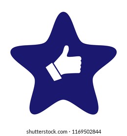 Star rating status. Vector.