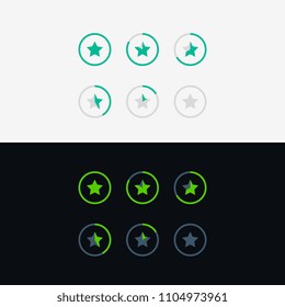 star rating symbol concept design