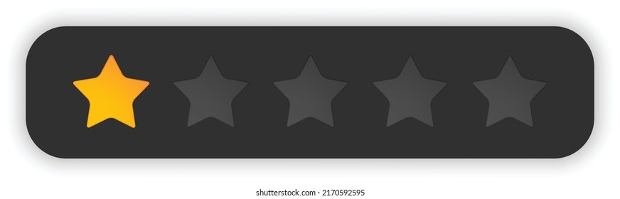 star rating symbol design vector