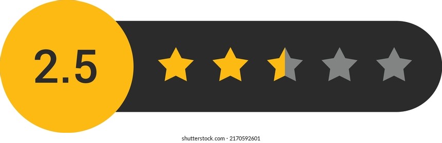 star rating symbol design vector
