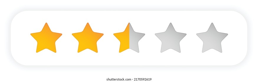 vector de diseño de símbolo de clasificación por estrellas