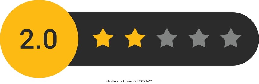 star rating symbol design vector