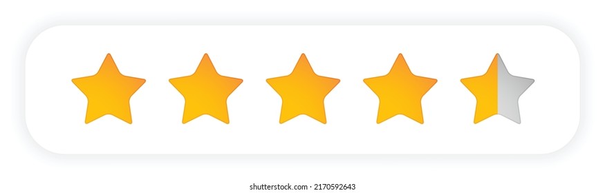 star rating symbol design vector