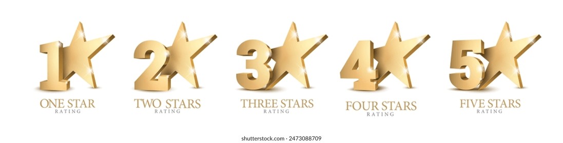 Star rating. star Symbol or emblem. vector illustration