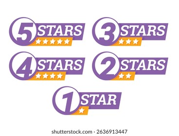 Star rating. star Symbol or emblem. vector illustration