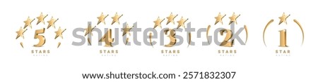 Star rating. star Symbol or emblem. vector illustration