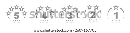 Star rating. star Symbol or emblem. vector illustration