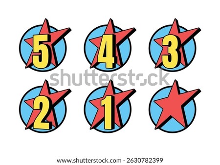 Star rating. star Symbol or emblem. vector illustration