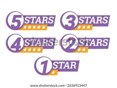 Star rating. star Symbol or emblem. vector illustration