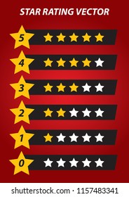 Star Rating Symbol Icon Vector