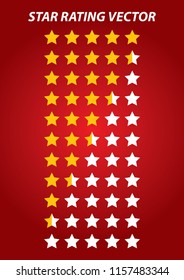 Star Rating Symbol Icon Vector