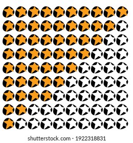 Star rating. Value, review, grade, and rank concept icon