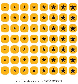 Star rating. Value, review, grade, and rank concept icon