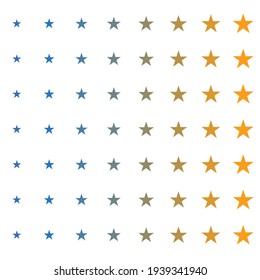 Star rating. Value, review, grade, and rank concept icon