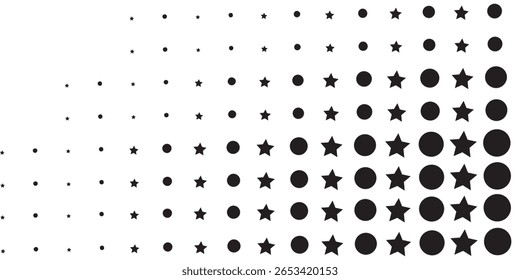 Clasificación por estrellas. Estrellas negras de Vector para opiniones y valoraciones. Ilustración vectorial