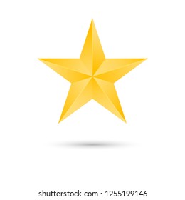 star rating vector, christmas star, icon isolated vector illustration.gold star elegant.